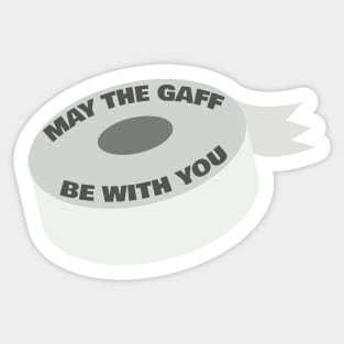 gaff tape for theater tech and theatrical technician Sticker